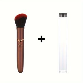Electric Massage Stick and Beauty Vibration Massager Doubling as Makeup Blush Brush - Red+ storage box
