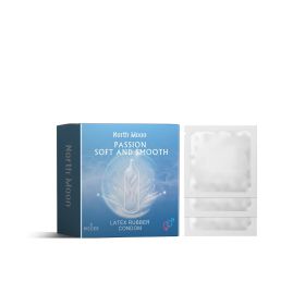 North Moon Latex Rubber Condom, Couple Safety Protection Thread Hyaluronic Acid Series - 1pc