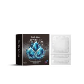 North Moon Latex Rubber Condom, Ultra Thin Moisturizing Vitality Hyaluronic Acid Thread Type Adult th Care Products - 1pc