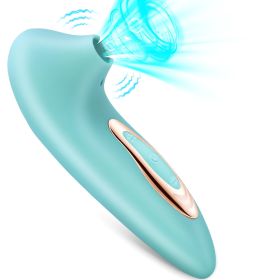 Sucking Vibrator for Women, 5 Modes Suction Clitoral Stimulator, Clit Nipple Sucker Sex Toy for Bedroom Shower Use - Green