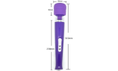 20 Freq Powerful G-spot Clitoral Stimulator AV Wand Vibrator AV Sex Toys - Purple