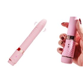 Full-automatic telescopic insertion Minigun sucking machine masturbation device - Pink