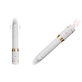Full-automatic telescopic insertion Minigun sucking machine masturbation device - White