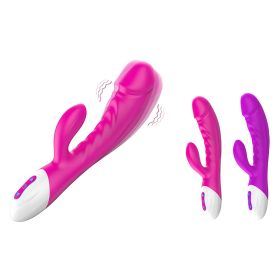 Rechargeable 8 Modes Dildo G-spot Vibration Stimulate Vibrator Waterproof - Pink