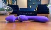 Vesta – Dual-Head Magic Wand Vibrator, Dildo - Purple