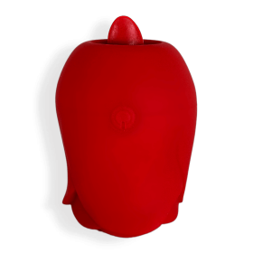 MANIA- The Enchanting Sex Rose Tounge Vibrator - Red