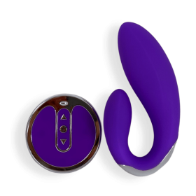 Athena – Remote Control Dildo & Pulsating Vibrator - Purple