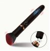 Electric Massage Stick and Beauty Vibration Massager Doubling as Makeup Blush Brush - Black+ storage box