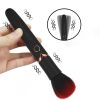 Electric Massage Stick and Beauty Vibration Massager Doubling as Makeup Blush Brush - Black+ storage box