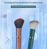 Electric Massage Stick and Beauty Vibration Massager Doubling as Makeup Blush Brush - Red+ storage box