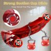 Vibrating Monster Dildo Vibrator, 10.4 inch Huge Dildo with Strong Suction G-Spot Vibrator for Women Vaginal Anal Play - Red