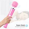 20 Speed Electric Handheld Vibrating Massager Therapy Motor Wand Full Body Massage Stick+Box - pink