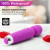 Cordless Handheld Powerful Vibrating Massager Wand Full Body Therapy Motor - purple