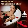 Thrusting Tongue Vibrator for Women, Heating G Spot Vibrator with Licking and LCD Display, Waterproof Clitoral Stimulator Oral Sex Toy - Red