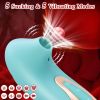 Sucking Vibrator for Women, 5 Modes Suction Clitoral Stimulator, Clit Nipple Sucker Sex Toy for Bedroom Shower Use - Green