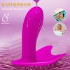 Wearable Heated Vibrator with Remote, G Spot Vibrating Sex Toy for Couples Panty Play - Purple