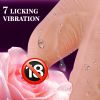 Thrusting Dildo Vibrator, Big Dildo Realistic Vibrators with 7 Thrusting Vibrating Heating Licking Modes, Silicone Dildos for Couple Women - Brown
