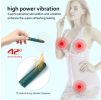 Electric Massage Stick and Beauty Vibration Massager Doubling as Makeup Blush Brush - Green+ storage box