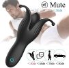 Sexy Toyzfor Women&Couple Licking&SuckinGToy for Women Female Silicone Multi-Speed VibratinGSuction Pump Female Lips Oral Tongue Massage Toy - black