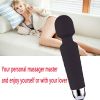 Profi Massagestab mit Vibration – Für Nacken/Rücken Muskelschmerzen – 20 Stufen - black