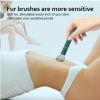 Electric Massage Stick and Beauty Vibration Massager Doubling as Makeup Blush Brush - Green+ storage box