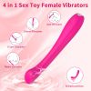 G Spot Vibrator, 9 Modes Clitoral Stimulator, Silent Rechargeable Vaginal Vibrator, Waterproof Adult Toy for Women - Pink