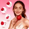 Clit Sucker Flower Clitoral Stimulator, Discreet Rose Sex Toy for Women, Couples, Solo Play - Red
