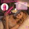 5 in 1 Tongue Vibrator Dildo Thrusting Vibrators, G Spot Stimulator with Heating Rotating Beads Clitoral Licking for Women - Brown