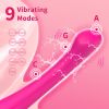 G Spot Vibrator, 9 Modes Clitoral Stimulator, Silent Rechargeable Vaginal Vibrator, Waterproof Adult Toy for Women - Pink