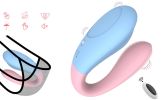 Wireless Remote Control Wearable Dildo Clitoris Stimulate Panty Vibrator - Pink