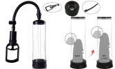 Penis Pump Vacuum Air Pump Suction Enhancement Growth Enlarger Pump Extender - Clear