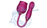 New Rose Series 4 Gen 3 in 1 Sucking stimulating G Spot Dildo Vibrator - Red