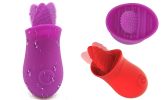 Powerful 10 Speeds Clit Licking Massager Tongue G spot Vibrator Sex Toy - Purple