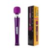 20 Speed Electric Handheld Vibrating Massager Therapy Motor Wand Full Body Massage Stick+Box - purple