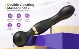 Massagestab 20 Modes Elegant Massagegerät leise hohe Akku Leistung Silikon - black