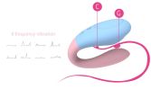 Wireless Remote Control Wearable Dildo Clitoris Stimulate Panty Vibrator - Pink