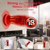 Monster Dildo G Spot Vibrator, 2.9in Thick Silicone Suction Dildo 8 Vibration Modes, Fantasy Huge Dildo for Women - Red