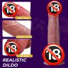 Realistic Dildo with Suction Cup, 7.5 in Silicone Dildos for G Spot Anal Play, Beginner Friendly Dildos for Women Men - Brown