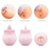 2022 New Frequency Vibration SuckinGModes-Waterproof Hand Wand Massager with Multi Function,Medical Silicone,Rechargeable USB - pink