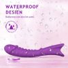 USB Rechargeable Portable 3 in 1 Massage Vibrator for Female Couple Interactive Toys Multi Powerful Vibranting Waterproof - purple