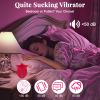 Rose Shaped Tongue Vibrator, Rose Sex Toy with 9 Licking, Quiet Licking Vibrator for Women Clitoral, Nipple, Vaginal - Red