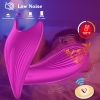 Wearable Heated Vibrator with Remote, G Spot Vibrating Sex Toy for Couples Panty Play - Purple