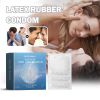 North Moon Latex Rubber Condom, Couple Safety Protection Thread Hyaluronic Acid Series - 1pc