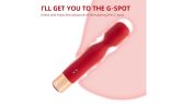 Wand Massager G-Spot Vibrator Clit Vibrator Powerful Stimulation IPX7 Waterproof - Red