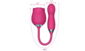 New Rose Series 4 Gen 3 in 1 Sucking stimulating G Spot Dildo Vibrator - Red