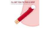 Realistic Dildo Vibrator Clitoris G Spot Anal Stimulator with 7 Powerful Modes - Red