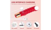 G-Spot Rabbit Vibrator with 7 Frequencys Clit Stimulation Dual Motor Vibration - Red
