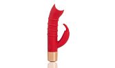 G-Spot Rabbit Vibrator with 7 Frequencys Clit Stimulation Dual Motor Vibration - Red